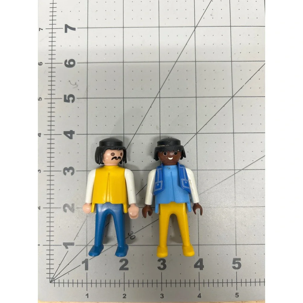 Vintage Playmobil Figures Horses Set Mini Lot of 4 pieces‎ 1974